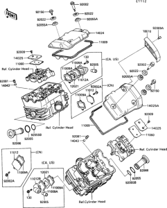 VN750 Крышка головки цилиндров