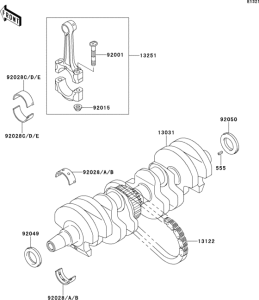 ZR750 Коленвал