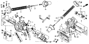 VT700C Детали карбюратора