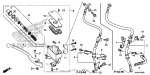 VT750C2B Front brake master cylinder (1)