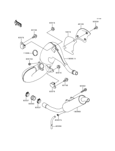 KDX125 Глушитель