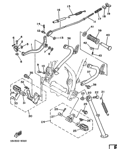 XT350 Soporte . apoyapie