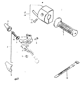 GSX1100 Left handle switch