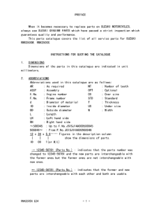 RMX250 Catalog preface