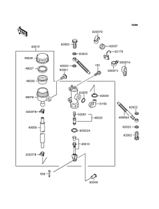 ZX250 リヤーマスターシリンダー