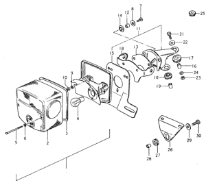 SP400 Задний комбинированный сигнал