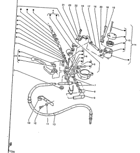 TZR125R Главный тормозной цилиндр