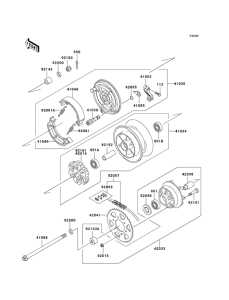 BN125 Заднее колесо / цепь