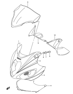 GSX1300R Cowling body