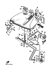 FZR1000 FZR1000U Tank fuel