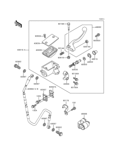 KX500 Передний тормозной цилиндр