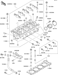 ZX750 Головка цилиндров