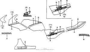 VF750F Stripes + emblems + labels