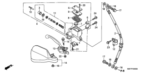 XL1000V Fr. brake master cylinder