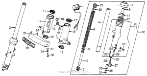 CB750 Передняя вилка