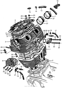 C72 Цилиндр и головка цилиндра