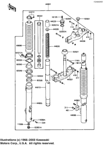  Вилка передней оси