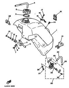 YZ250 YZ250U Tank fuel