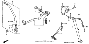 XR650R Pedal + stand