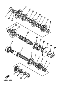 WR250Z Трансмиссия