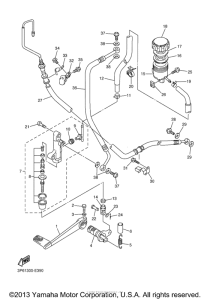 FJR13ACV Задний торм цилиндр