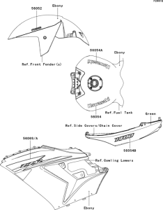 ZX1400 Decals(green)(dbf)