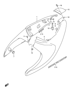TL1000 Обтекатель задний