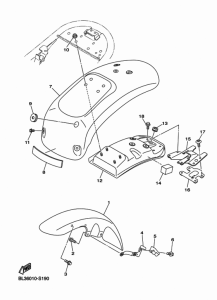 XVS950XR-A (ABS) フエンダ