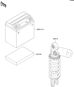 ZX750 Optional parts(zx-7rr battery)
