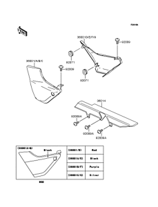 ZR400 Боковые обтекатели