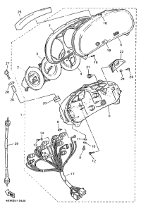 XJ900S Приборы