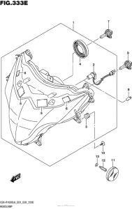 GSX-R1000 Headlamp (Gsx-R1000Al6 E33)