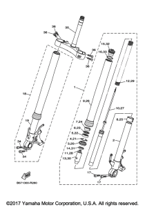 FZ10HB Передняя вилка