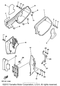 YZ125N Боковые обтекатели