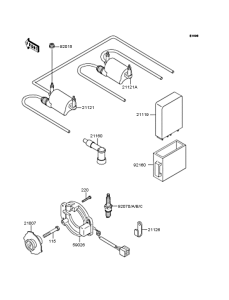 ZR400 Катушка зажигания