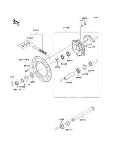 KX500 Задняя втулка