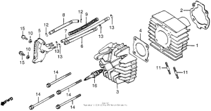 NC50 Cylinder head + cylinder 81