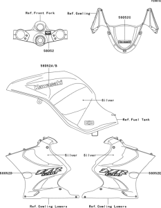 ZX1200 Decals(silver)(c3)