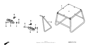 CR85RB Подножки
