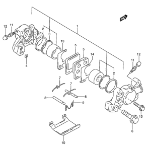 RF600 Задний суппорт