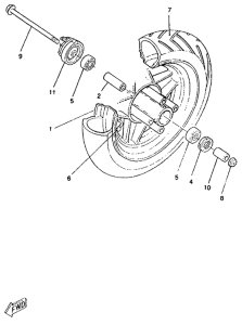CW50RS Переднее колесо