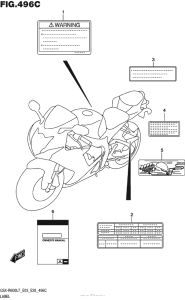 GSX-R600 Label (Gsx-R600L7 E33)