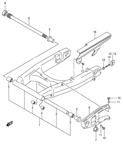 DL1000 Маятник задний