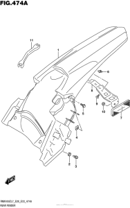 RMX450 Rear Fender (Rmx450Zl7 E28)