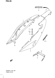 GS500 Обтекатель задний