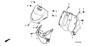 SCV100F Front cover shutter