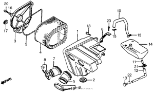 CX650 Воздушный фильтр