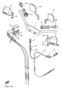 XTZ660 Manubrio . cable