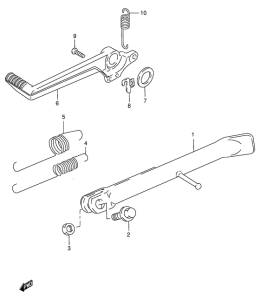 RG125 Подножки