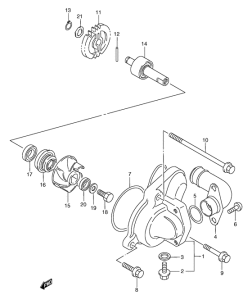 TS125 Водяная помпа